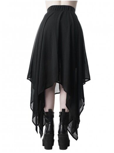 Sacred Sixx Maxi Skirt Killstar | Fantasmagoria.shop - retail & wholesale Gothic clothes and accessories Big Boots, Goth Skirt, Punk Skirt, Skirt Streetwear, Peplum Tops, Polyester Dress, Goth Outfits, Gothic Outfits, Heidi Klum