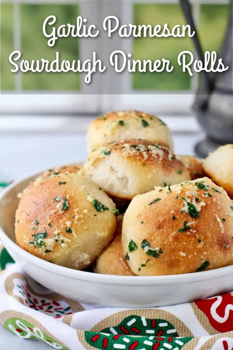 Garlic Parmesan Dinner Rolls, Sour Dough Dinner Rolls Recipe, Quick Sourdough Garlic Bread, Sour Dough Garlic Bread Recipe, Sourdough Starter Garlic Bread, Sourdough Discard Garlic Rolls, Sourdough Rolls Easy, Sourdough Rolls Recipe, Sourdough Garlic Rolls