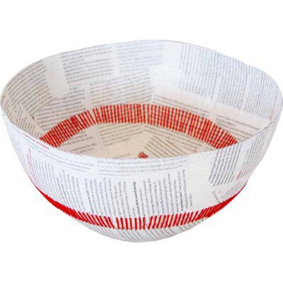 Paper Mache Bowl, Paper Bowl, Paper Mache Bowls, Paper Architecture, Modern Bowl, Paper Bowls, Decorative Bowl, Paper Lanterns, Paper Mache