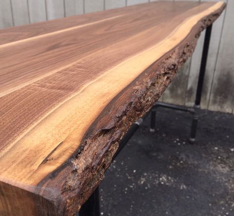 The Live Edge Lodge Mantel Wall Mounted Desk Walnut Table Shelf Reclaimed Wood Bookshelf Floating Shelf Walnut Bar Pub Table Reclaimed Wood by iReclaimed on Etsy Floating Vessel Sink, Pipe Bookshelf, Floating Bar, Mounted Desk, Walnut Floating Shelves, Wall Mounted Bar, Reclaimed Wood Floating Shelves, Reclaimed Wood Desk, Wall Mounted Table