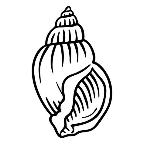 Seashell Template, Seashell Outline, Shell Outline, Seashell Logo, Seashells Template, Seashell Svg, Seashell Drawing, Paris Crafts, Shell Drawing