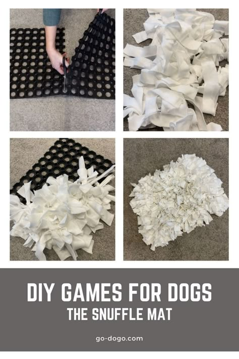 The holidays are perfect for a little DIY project. So, why not make a snuffle mat for your dog - in the shape and colour of your choice? Find out how to make your own in our DIY video. You dog will love the mental workout-and you will have fun watching them find the treats. #dogs #dogtoy #snufflemat #mentalstimulationfordogs #DIYprojects #DIYprojectsfordogs Dog Snuffle Mat Pattern, Diy Sniff Mat, Diy Sniff Mat For Dogs, Dog Sniffing Mat Diy, Dog Projects Diy, Diy Snuffle Ball For Dogs, Diy Dog Snuffle Mat, How To Make A Snuffle Mat For Dogs, Diy Dog Toys For Heavy Chewers