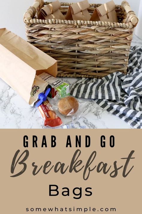 Grab and go breakfast bags are a fast and easy way to take some of the stress out of a busy morning. Sack Breakfast Ideas, Best Grab And Go Breakfast, Grab And Go Breakfast Bags, Grab And Go Lunch For A Crowd, Breakfast On The Go Ideas For Residents, Grab And Go Breakfast For A Crowd, Breakfast Ideas For Work Meeting, Grab And Go Breakfast Station, Breakfast In A Bag