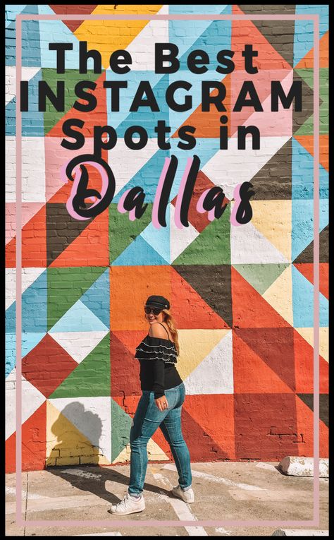 The Best Spots in Dallas to Take a Picture with a Map! | Best Murals across Dallas | Here are the top places in Dallas for Instagram and Photography including skylines, coffeeshops, restaurants, and of course murals | Instagrammable Dallas #instagram #dallas #dallastexas #dallasinstagram #murals Places In Dallas, Dallas Murals, Dallas Travel, Bathroom Selfie, Feed Goals, Last Ride, Bustling City, Cameron Dallas, Texas Travel