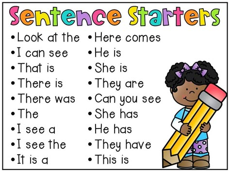 Use these Kindergarten sentence starters to help students write quality sentences. Writing Ideas Anchor Chart, Writing Complete Sentences 1st Grade, Teaching Sentence Writing, Conclusion Sentence, Writing Simple Sentences, Sentence Writing Worksheets, Writing Sentences Worksheets, Sentence Writing Activities, Writing Sentences