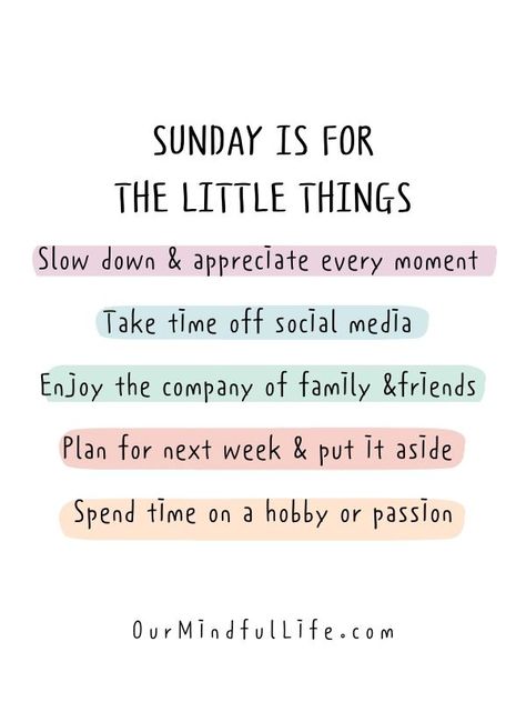 41 Sunday Quotes To Enjoy The Most Of The Day - Our Mindful Life New Month Quotes, Sunday Morning Quotes, Sunday Quotes Funny, Our Mindful Life, Saturday Quotes, Sunday Inspiration, Tuesday Quotes, Weekday Quotes, Weekend Quotes