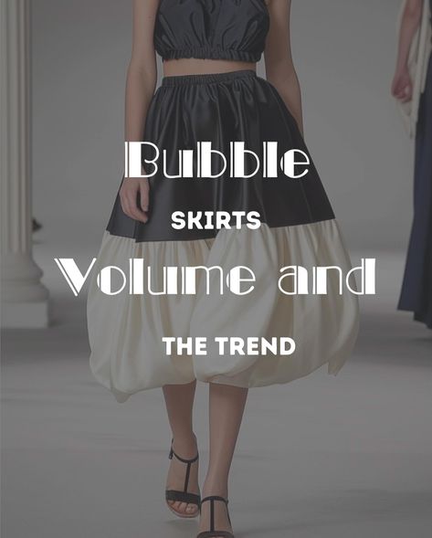 🔵 The puffed and voluminous , a trend for youths only? • What Defines the Bubble Trend? A return to voluminous silhouettes, bubble skirts incorporate structured fullness from the waist down, creating a bold and dramatic shape. • How It’s Worn: From casual street styles to high-end evening wear, bubble skirts pair wonderfully with fitted tops to balance the exaggerated volume. • Fabric and Texture Play: Luxurious satins and structured taffetas are popular choices, enhancing the skirt’s abi... Bubble Skirts, Volume Skirt, Fitted Tops, Bubble Skirt, The Bubble, Style Mistakes, Casual Street Style, The Trend, Street Styles