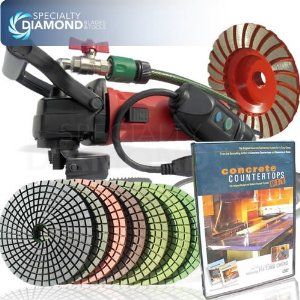 Diy Dvd, Concrete Grinder, Countertop Kit, Exposed Aggregate Concrete, Aggregate Concrete, Exposed Aggregate, Concrete Countertop, Diy Concrete Countertops, Concrete Counter