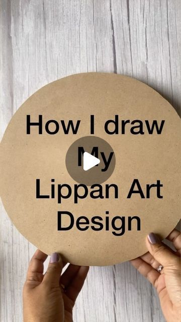 Lippan Art On Wall Tutorial, How To Draw Lippan Art Design, How To Draw Design For Lippan Art, Best Lippan Art, Design For Lippan Art, How To Make Lippan Art Clay, Mandala Craft Ideas, How To Do Lippan Art, Lippan Art Design Drawing