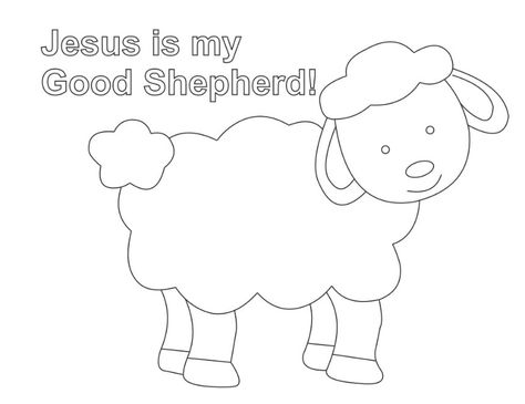 Shepherd And Sheep Coloring Page | Lesson Five: The Good Shepherd Good Shepherd Coloring Page, Shepherd Coloring Page, Good Shepard, Kids Sunday School Lessons, Lost Sheep, Childrens Sermons, Sheep Crafts, The Lost Sheep, Bible Story Crafts