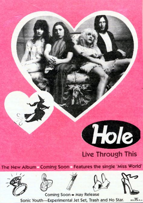 Hole (band) - pink poster Punk Poster, Courtney Love, Poster Room, Pink Posters, Gig Posters, Band Posters, New Poster, Room Posters, Concert Posters