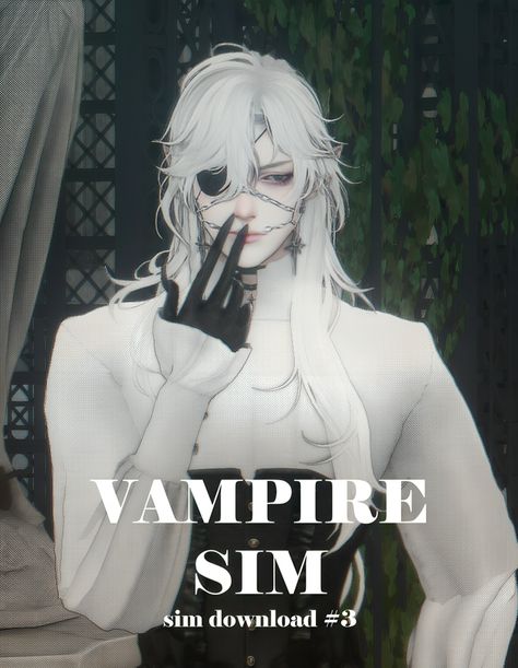 VAMPIRE SIM | SIM DOWNLOAD #3 + CC LINKS | Patreon Sims 4 Male Sims Download, Sims 4 Cc Goth, Sims 4 Male Clothes, Vampire Clothes, Cc Packs, Sims 4 Anime, Sims 4 Male, Pelo Sims, 4 Characters