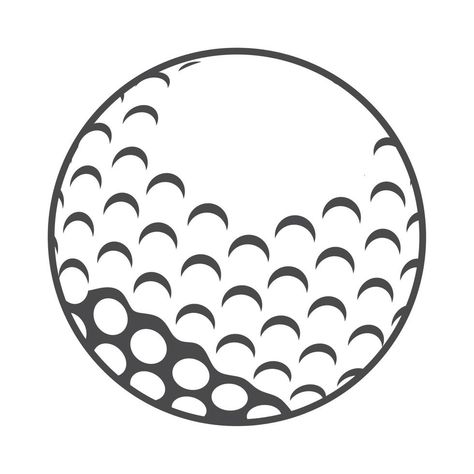 Golf Ball Clipart, Golf Ball Tattoo Ideas, Golf Ball Tattoo, Golf Doodles, Golf Ball Drawing, Golf Ball Art, Golf Clip Art, Golf Drawing, Golf Birthday Cakes