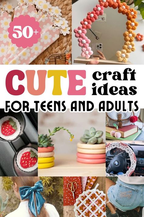 Cute Craft Ideas for Adults Fimo, Craft Ideas For Teens, Cute Craft Ideas, Diy Projects For Adults, Easy Crafts For Teens, Summertime Crafts, Diy Summer Crafts, Arts And Crafts For Teens