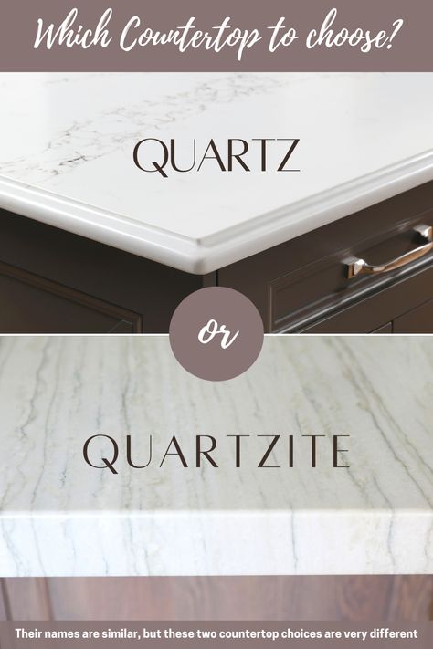 comparing quartz and quartzite countertops Quartz Or Marble Countertops, Lowes Kitchen Countertops Quartz, Different Quartz Countertops, Quartz Kitchen Countertops Lowes, Colorful Quartzite Countertops, Bathroom Remodel Countertops, Quartz Alternative Kitchen Counters, Quartz Countertop Finishes, Man Made Quartz Countertops