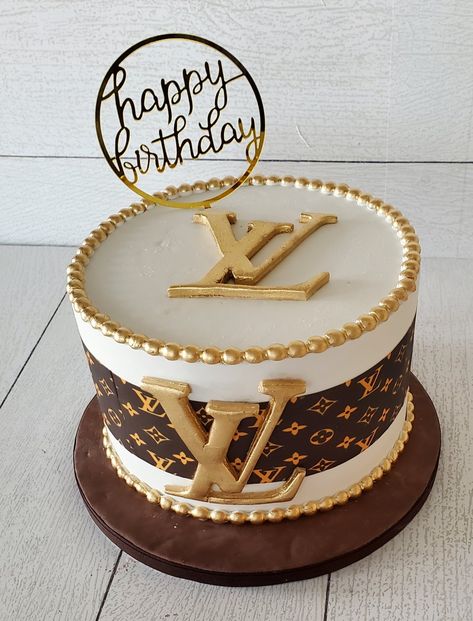 Lv Birthday Cake For Women, Louis Vuitton Birthday Party Ideas, Louis Vuitton Cakes For Men, Lv Cakes Louis Vuitton Birthday, Louis Vuitton Cake For Women, Louis Vuitton Cake Ideas, Louis Vuitton Party Theme, Louis Vuitton Cakes, 49th Birthday Cake