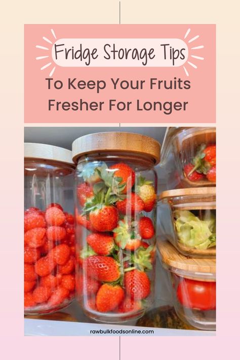 Want to stretch your groceries and make your veggies last longer in the fridge? Here are some awesome fridge storage tips to help you keep your fruit and vegetables fresher for longer! #fridgestoragetips #glassfoodstoragecontainers Freezer Fruit Storage, Glass Fruit Storage, How To Preserve Veggies In The Fridge, Refrigerator Storage Containers, Fruit Refrigerator Storage, Fruit Storage Fridge, Watermelon Storage In Fridge, Organize Fruits And Vegetables In Fridge, Food Storage Containers Refrigerator