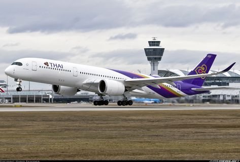 Airbus A350-941 - Thai Airways International | Aviation Photo #7507573 | Airliners.net Airbus A350, Thai Airways, Munich, Germany, Quick Saves