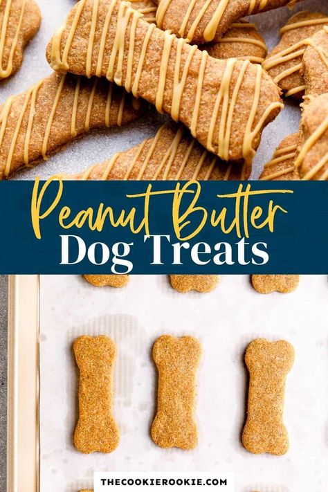 Homemade Dog Treats are the best way to show your pet that you love them like family! These Homemade Peanut Butter Dog Treats are an easy dog biscuit recipe that your fur baby would request every week if they could. How To Make Dog Bones, Winter Bakes, Pb Recipes, Dog Cookie Recipes, Treat Business, Pet Treats Recipes, Animals Jokes, Dog Treats Homemade Easy, Easy Dog Treat Recipes