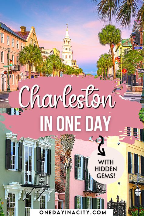 Charleston in One Day with Hidden Gems Charleston South Carolina Vacation, Charleston Itinerary, Visit South Carolina, Charleston Food, Charleston Travel Guide, Charleston Beaches, Charleston Vacation, South Carolina Vacation, Hilton Head Island South Carolina