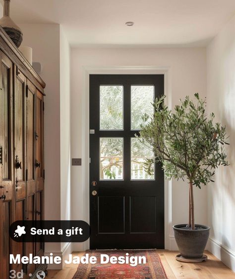 Victorian Entryway, Traditional Front Doors, Hallway Decorating, Front Doors, Beautiful Lights, Entryway Decor, A Black, Decor Inspiration, Rum