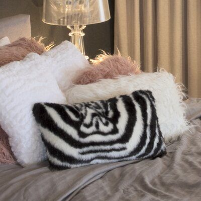 This Wool Lumbar Pillow will make you indulge in the sumptuous feel and decadent softness of luxury faux. Artfully knitted from finely spun strands, their pillows beautifully re-create the natural weight, depth of color and a lush pile of genuine hides. The perfect accent for the bed or sofa, these faux furs brings a rich textural element and timeless style to any room. A sensible alternative to real animal skins, made from 100% animal-free fibers, acrylic plush, perfect for any room in the hous Animal Print Throw Pillows, Leather Throw Pillows, Bird Throw Pillow, Faux Fur Pillow, Rectangular Pillow Cover, Fur Pillow, Faux Fur Throw Pillow, Fur Throw Pillows, Faux Fur Throw