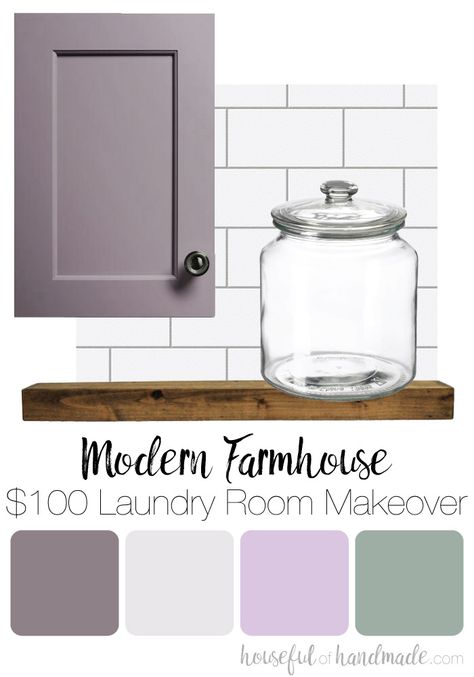 Laundry Room Colour Ideas, Laundry Room Lavendar, Laundry Room Bright Colors, Farmhouse Bathroom Laundry Room Combo, Purple Laundry Room Ideas, Fun Laundry Room Colors, Lavender Laundry Room, Purple Laundry Room, Laundry Room Colors Scheme