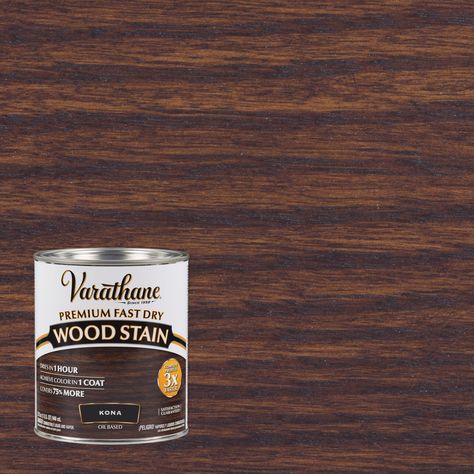 Kona, Varathane Premium Fast Dry Wood Stain-262010, Quart - Walmart.com Varathane Stain, Doors And Trim, Wood Conditioner, Cabinets Doors, Summer Diy Projects, Wood Stains, Walnut Oil, Natural Teeth Whitening, Mineral Spirits