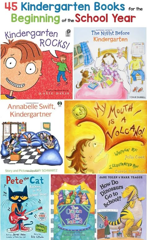 45 kindergarten books / read alouds for the beginning of the school year…