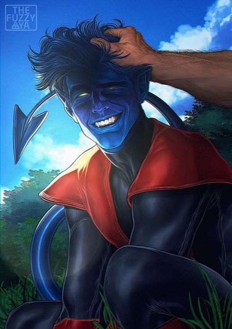 Xmen Funny, Nightcrawler Art, Nightcrawler Comic, Nightcrawler Xmen, X Men Funny, Marvel Nova, Xman Marvel, Predator Alien Art, Marvel Xmen