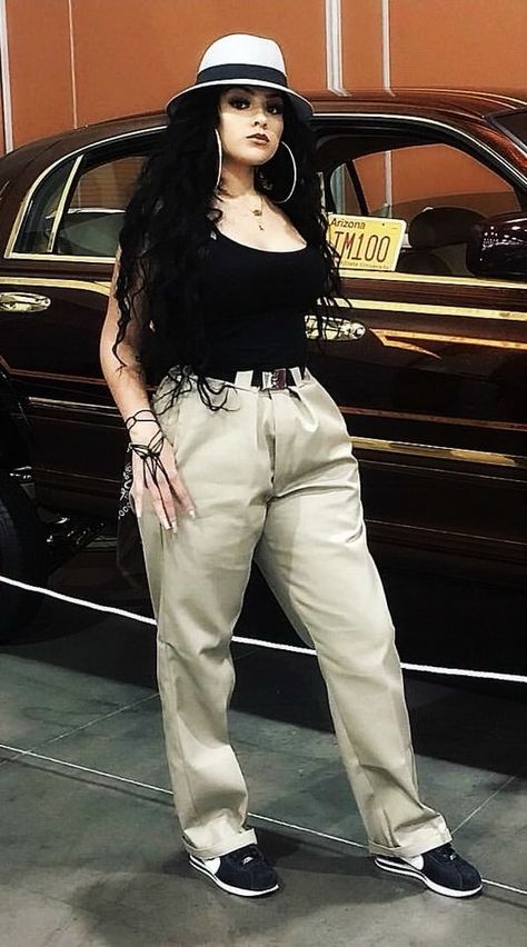 Chola Outfit Ideas, Chola Outfits, Chola Style Outfits, Chola Costume, 90s Chola Fashion, Chola Outfit, Chicana Style Outfits, Chica Chola, Gangsta Girl Style