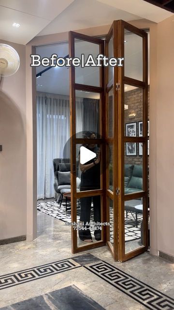 Folding Partition Design, Sliding Folding Partition, Wooden Folding Doors, Wooden Partition Design, Wooden Partition, Sliding Partition, Folding Partition, Open Home, Wooden Partitions