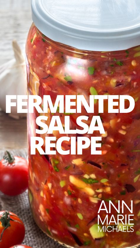 Fermented Ketchup Recipe, Fermented Potatoes Recipe, Fermenting Salsa, Mason Jar Fermentation Recipes, Fermented Salsa Recipe, Fermented Lentils, Fermented Celery, Ferment Recipes, Fermented Foods For Gut Health