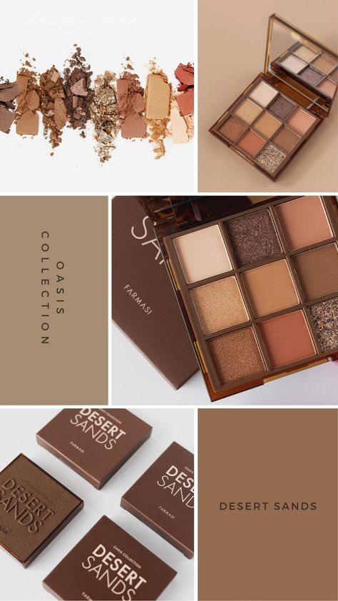 Oasis Collection - Desert Sands Eyeshadow Palette Inspired by nature, brought to life by FARMASI. An eyeshadow palette that reinvents earth tones with 9 highly pigmented shades, ranging from flattering warm and cool earth tones with lustrous shimmers and velvety mattes A versatile eyeshadow palette for easy neutral-toned look - from soft to intense, with matte and shimmery finishes. Natural Eye Shadow Looks, Cool Earth Tones, Natural Eye Shadow, Natural Eyeshadow Looks, Eye Shadow Looks, Applying Eyeshadow, Hair Diffuser, Natural Eyeshadow, Dark Spots On Skin