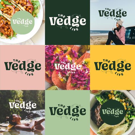 Vegan Food Packaging Design, Vegan Branding Design, Vegan Brand Identity, Food Brand Identity Design, Vegan Moodboard, Vegan Packaging Design, Organic Food Branding, Vegan Graphic Design, Vegan Logo Design