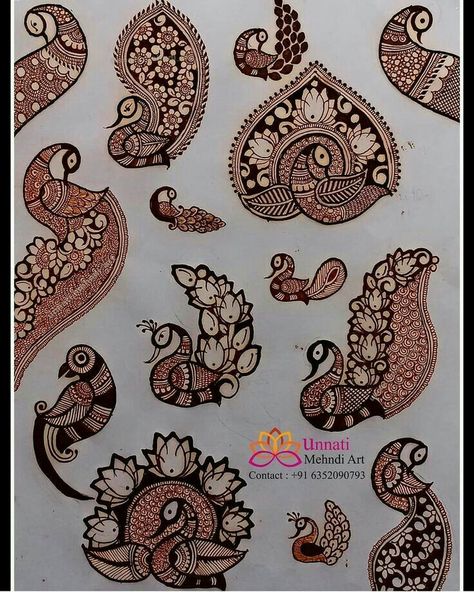 Mehandi Book Design, Cheks Design Mahendi, Henna Designs Peacock, Peacock Design Mehendi, Hathi Design In Mehndi, Peacock Henna, Mehndi Practice, Mehndi Classes, Mehndi Book