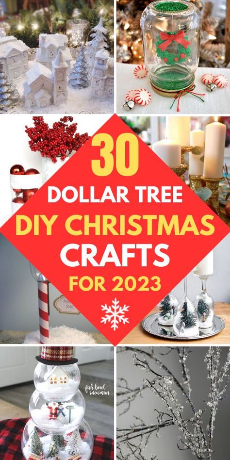 Heavenly Christmas, Christmas Crafts To Make And Sell, Dollar Store Christmas Decorations, Xmas Projects, Holidays Crafts, Kerajinan Diy, Dollar Store Christmas Crafts, Dollar Tree Christmas Decor, Christmas Crafts Diy Projects