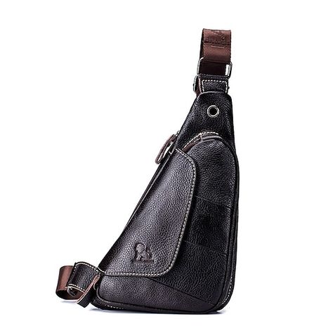 Sling Bag Men, Cross Body Sling Bag, Mens Crossbody Bag, Leather Sling Bag, Pu Leather Wallet, Messenger Bag Men, Men's Bags, Mobile Phone Bag, Crazy Horse