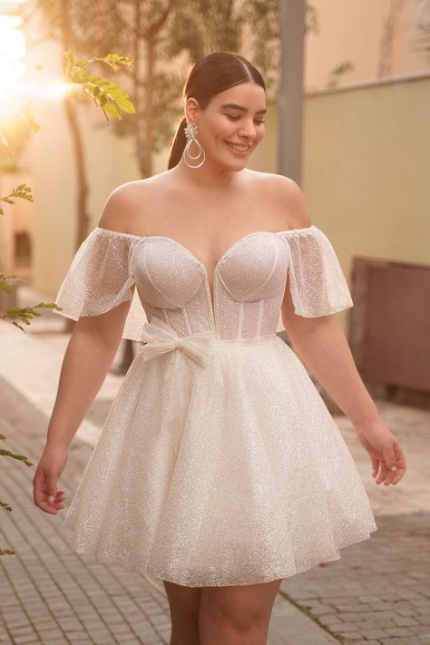 Plus Size Elopement Dress, Plus Size Wedding Dress Short, Bride Reception Dress, Graduation Dress Plus Size, Reception Dress Short, Vegas Wedding Dress, White Plus Size Dresses, Plus Size Short Dresses, Bride Reception Dresses