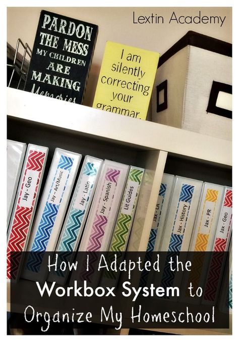 Lextin Academy of Classical Education: How I Adapted the Workbox System to Organize My Homeschool Workboxes Homeschool, Homeschool Planning Printables, Workbox System, Homeschool Room Organization, Homeschool Advice, Homeschool Field Trips, Homeschool Routine, Teacher Helper, Homeschool Room