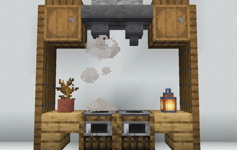 Minecraft Furnace Ideas, Furnace Minecraft, Minecraft Furnace, Fun Minecraft Builds, Minecraft Build Ideas, Minecraft Kitchens, Stove Design, Blast Furnace, Minecraft House