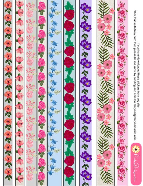 Washi Tape Designs, Bar Stickers, Recipe Planner, Stickers For Planner, Molduras Vintage, Tape Ideas, To Do Planner, Free Printable Planner Stickers, Paper Backgrounds