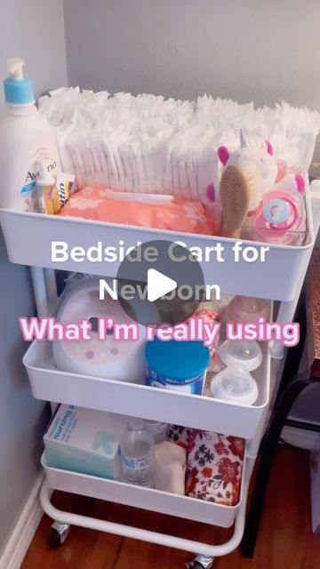 toujours on Instagram: "These are must haves when it comes to a beside bed baby cart, some of them are super useful. 

Check out our bio for additional essentials as well! 

Leave a Like and Follow, and Share with others, it helps new moms out more than you know. Everyone is struggling with their new child more than you think. 

#baby #babybottle #babycart #babybed #babycrate #babygift #babyshower #babyboy #babygirl #musthaves #babymusthave #amazonfinds #amazonmusthaves #amazonbaby" Baby Bedside Cart, Bedside Baby Cart, Cart For Baby Supplies, Baby Caddy Organizer Cart, Baby Cart Organize, Baby Rolling Cart Organizer, Bedside Cart For Baby, Nursery Cart Organizer, Newborn Cart Organizer