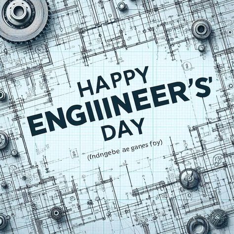 a poster that says quot happy engineering day quot on it Graphic Resources, Engineering