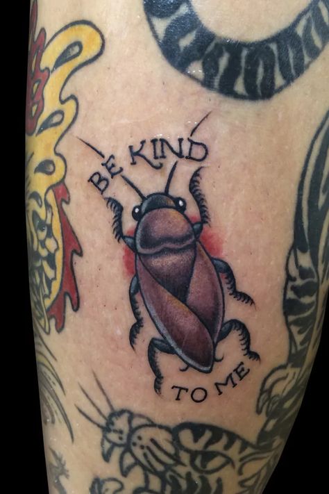 60079.webp (611×917) Cockroach Tattoo, Rock Of Ages Tattoo, Gap Filler Tattoo, Bug Tattoo, Insect Tattoo, Pieces Tattoo, Traditional Tattoo Design, Tattoo Portfolio, Tattoo Meaning