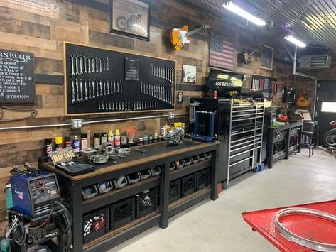 Garage Workshop Layout, Garage Storage Inspiration, Garage Workshop Plans, Gear Room, Man Garage, Garage Design Interior, Garage Workshop Organization, Workshop Layout, Garage Renovation