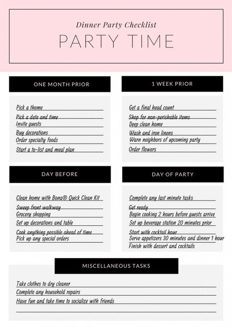 My Dinner Party Prep List | Leggings 'N' Lattes #ad, dinner hosting tips, dinner checklist, #BonaQuickClean @BonaUS, Bona, Quick Clean, Microfiber Mop, Planning A Dinner Party, How To Plan A Menu For A Dinner Party, Plan A Party Checklist, Event Checklist Template Party Planning, Dinner Party Checklist, Dinner Party Menu Template, Dinner Party Questions, Party Planning Template, Menu Planning Template