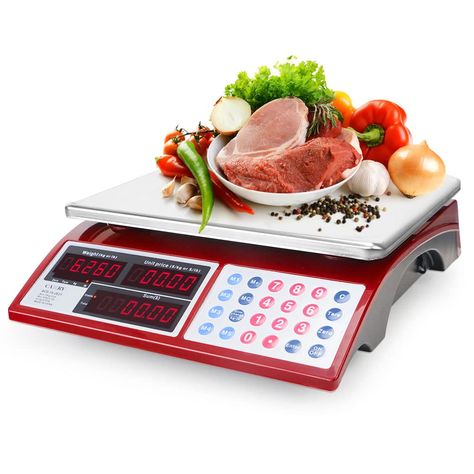 Food Meat, Electronic Scale, Kitchen Weighing Scale, Digital Scale, Weighing Scale, Retail Outlet, Red Led, Kitchen Utensils Gadgets, Led Display