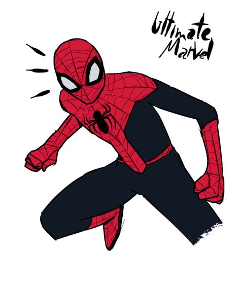 Spiderman Full Body Drawing, Spider Man Body Drawing, Deadpool Full Body Drawing, Spiderman Physique Comics, Deadpool Full Body Art, Spiderman And Spider Gwen, Ultimate Marvel, Spiderman Spider, Spiderman 3