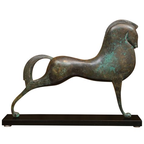 Iron Horse Sculpture | From a unique collection of antique and modern sculptures at http://www.1stdibs.com/furniture/more-furniture-collectibles/sculptures/ Modern Art Sculpture, Antique Sculpture, Sculptures Céramiques, Art Deco Sculpture, Art Ancien, Iron Horse, Sculptures For Sale, Horse Sculpture, Modern Art Deco